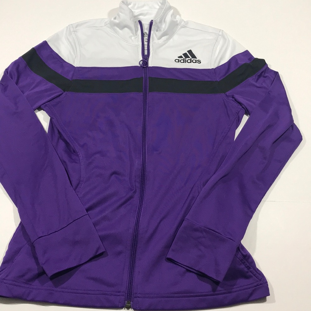 Women’s Adidas jacket purple/white i5